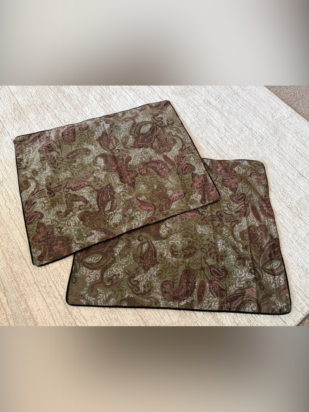Lauren Ralph Lauren vintage paisley pillow shams covers set of 2